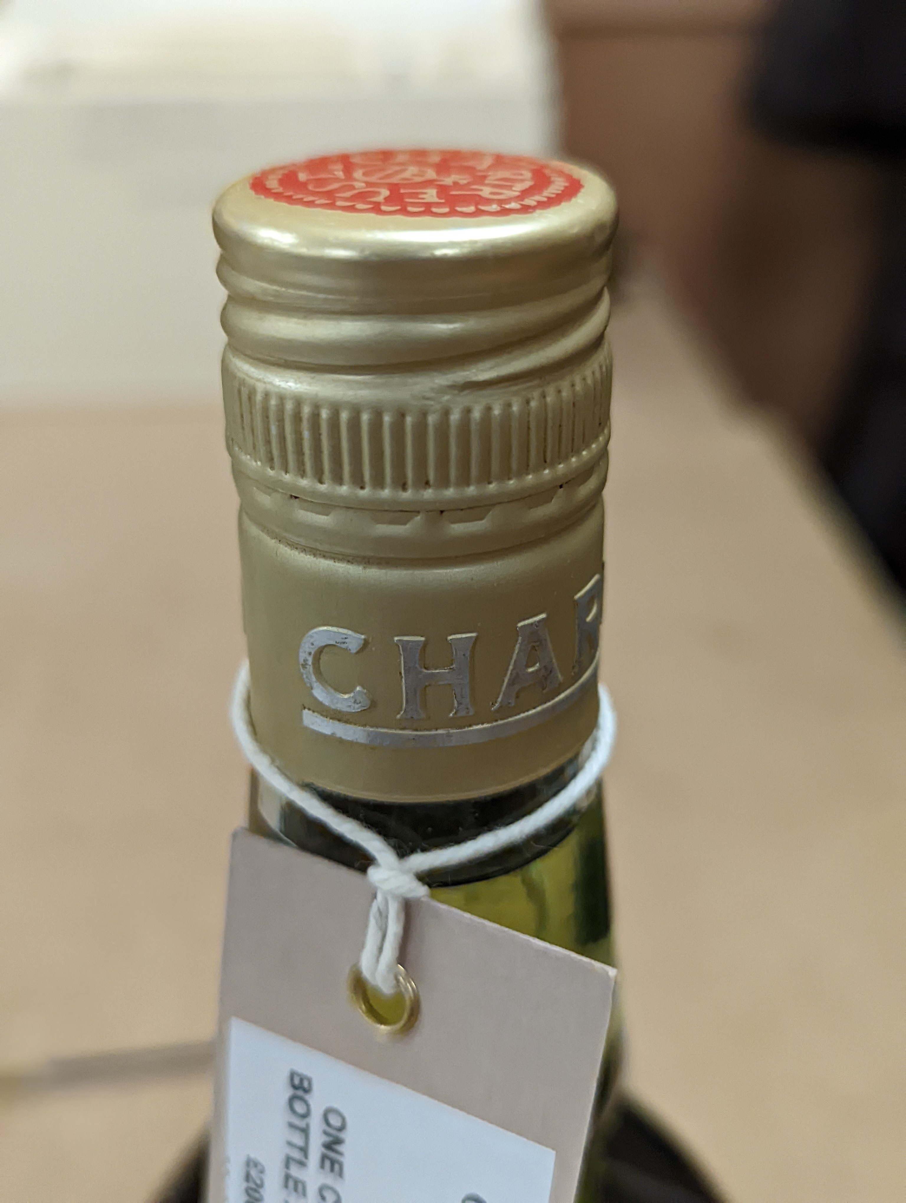 One Chartreuse bottle and ten Chartreuse miniatures